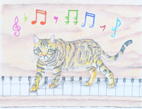 猫踏んじゃったピアノ音符