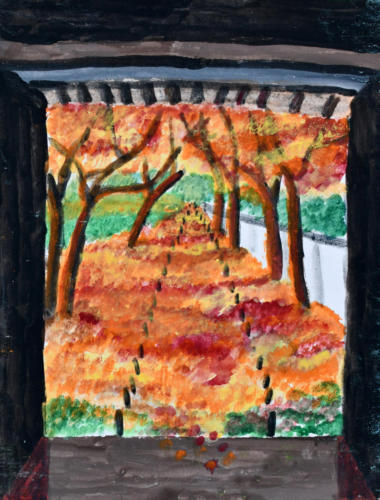 西芳寺の秋の葉日