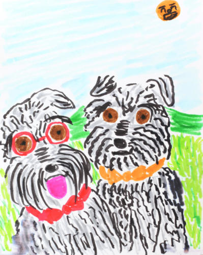 愛犬ムクとギルビー